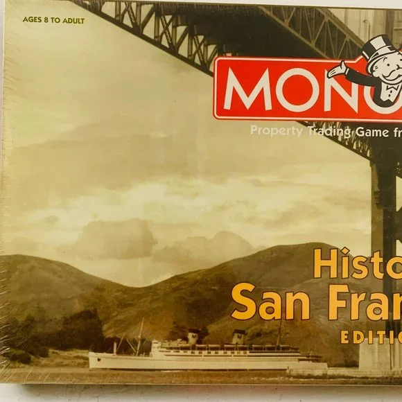 Vintage Monopoly Historic San Francisco Edition‎ Board Game Hasbro New Sealed Board Games